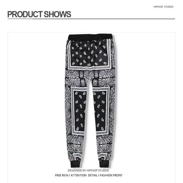 

wholesale-pants male boys pants crotch joggers hop trousers drop baggy harem for men sweatpants paisley hip pants black aifua