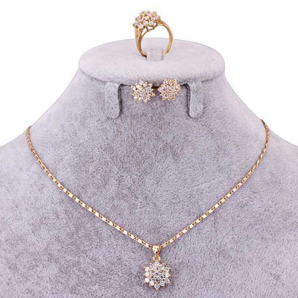 

10set/lot wholesale african costume jewelry set women gold necklace pendant earrings ring bijoux femme wedding jewellery s0278 h1022, Silver