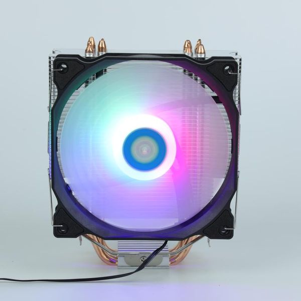 

fans & coolings smart speed-controlled magic fan 4 heat pipe for intel 1155 1156 1366 rgb cpu cooler