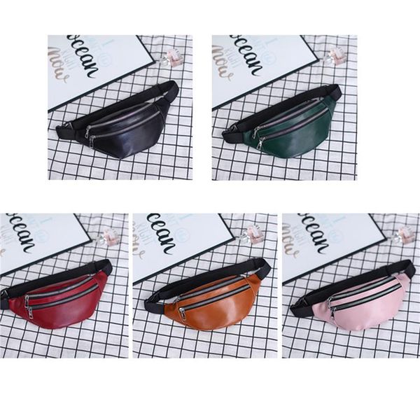 

women chest bag waist packs for female pu leather fanny packs 2021 new fashion ladies belt bum bags