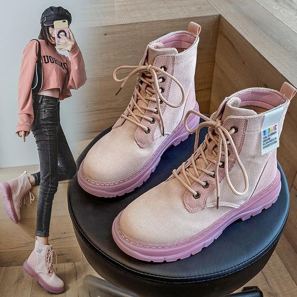 

ankle boots fashion women riding boots 2021 new women casual motorcycle shoes breathable comfortable female high quality, Black