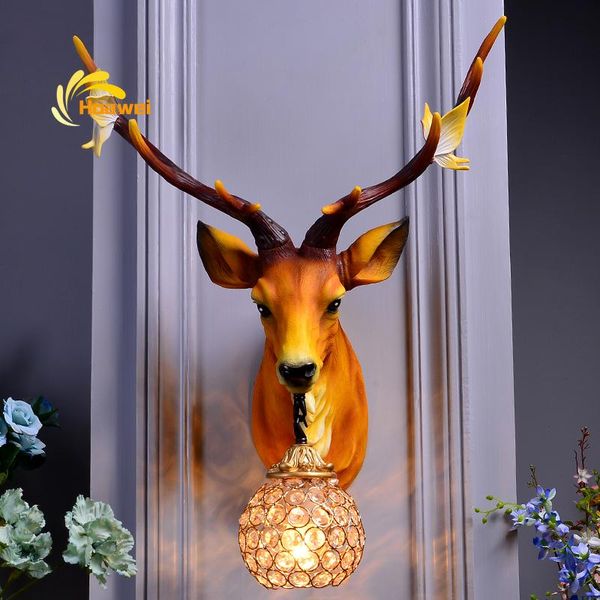 

nordic antler e27 wall lamp creative classical wall light deer horn for bedroom kitchen foyer study home decor sconce luminaire