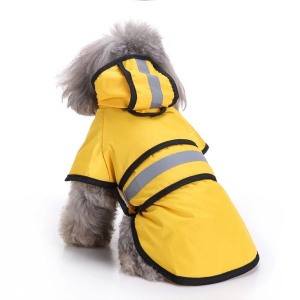 

dog apparel raincoat large clothes golden hair big pet reflective
