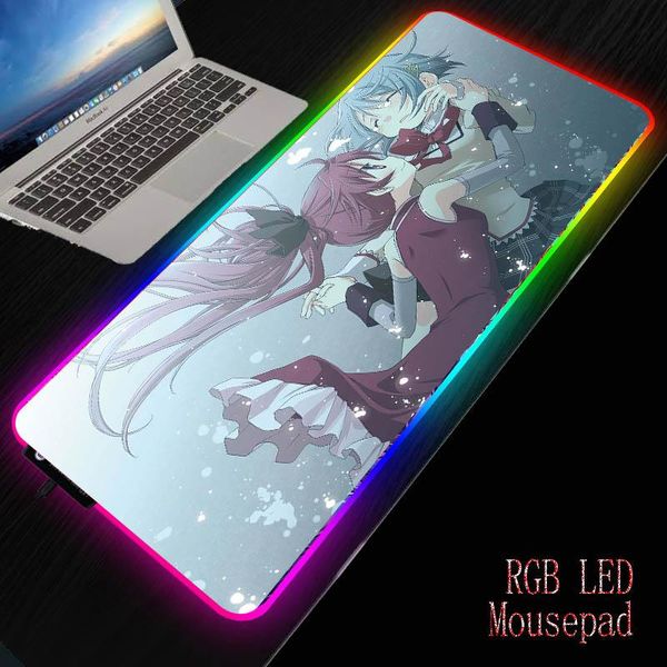 

mouse pads & wrist rests mrg anime little girl pattern printed mats ordinary rubber pad/rgb led lighting deskmice for dota games