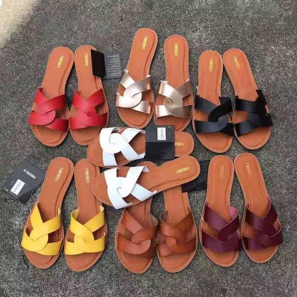 

slippers 2021 women outdoor summer beach fashion shoes soft bottom slip-on woman sides female leather confortable sandals, Black