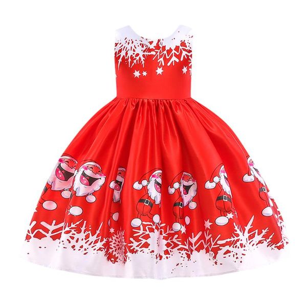 

girl's dresses sagace christmas dress girl princess party wedding sleeveless clothing for little baby cute kids, Red;yellow