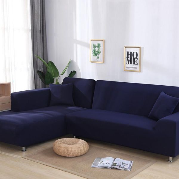

chair covers 38elastic solid color sofa cover for l shaped sectional corner chaise longue stretch couch slipcovers living room