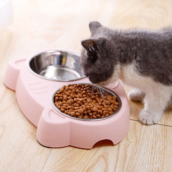 

cat bowls & feeders stainless steel pet bowl food storage for dog outdoor travel portable puppy container feeder dish