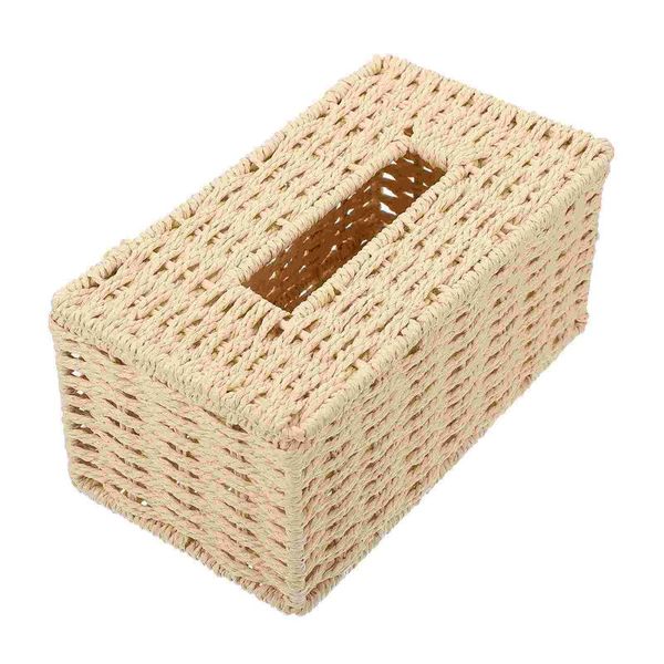 

tissue boxes & napkins 1pc retro deskstorage box paper string woven holder