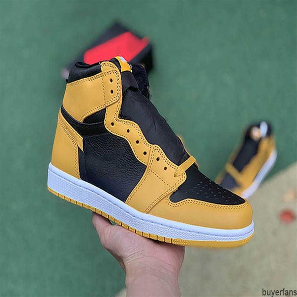 

jumpman 1 basketball shoes man and woman royal university of north carolina hight classic black yellow luxury design comesa40