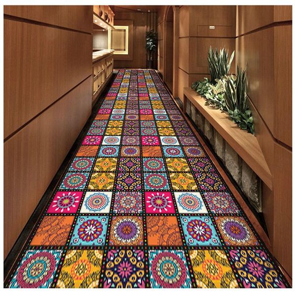 

carpets nordic corridor el long aisle rug entrance doormat hallway runner anti-slip stair carpet wedding decorative floor mat