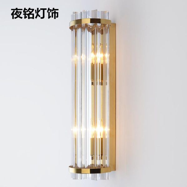 

vintage crystal luminaria crystal wall lights nordic decoration home wood rope aisle dining room living room wall lamp