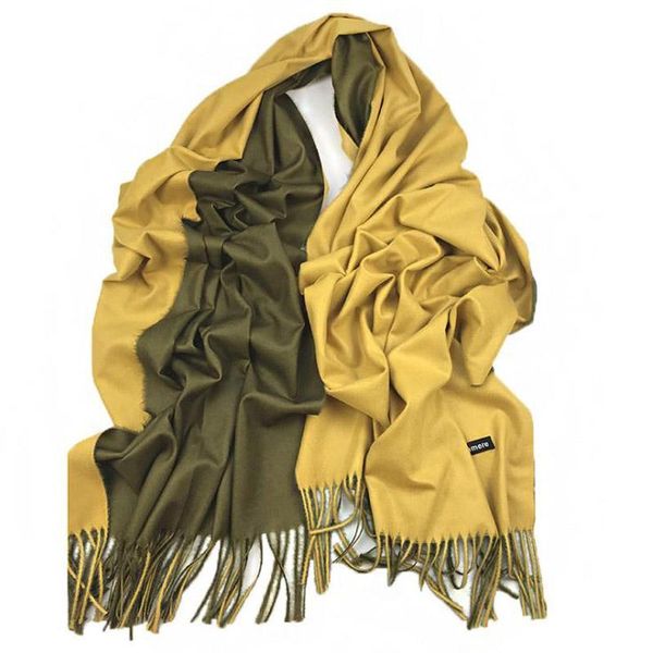 

scarves same style shawls winter thickening double-face tassels shawl 100% soft warm pashmina cashmere for women and man, Blue;gray