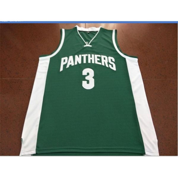 

goodjob men youth women rare green pantherss #3 a.davis college basketball jersey size s-6xl or custom any name or number jersey, Black