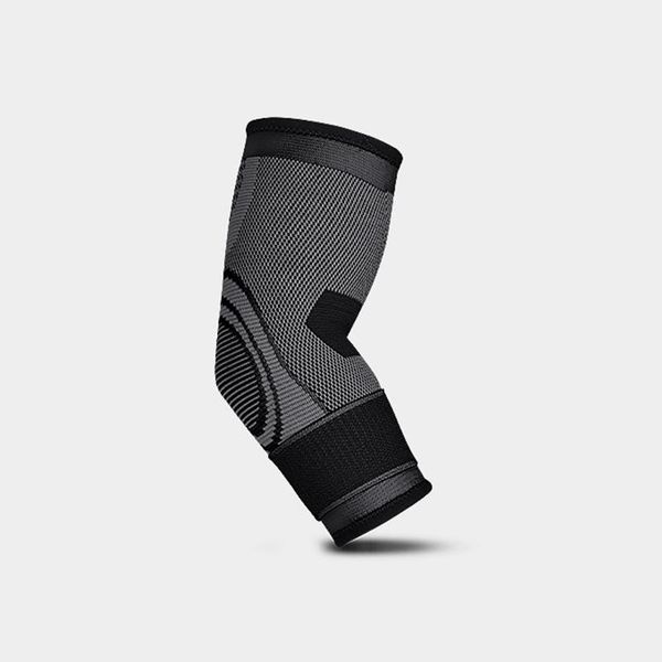 

elbow & knee pads support elastic gym sport protective pad absorb sweat basketball arm sleeve brace, Black;gray