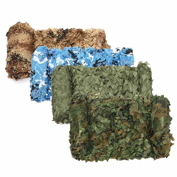 Askeri Kamuflaj Net Güneş Barınak Woodland Ordu Camo Netleştirme Avcılık Kamp Ağları Araba Çadır Gölge 2 M * 4 M / 2 M * 5 M / 3 M * 5M Y0706 Kapakları