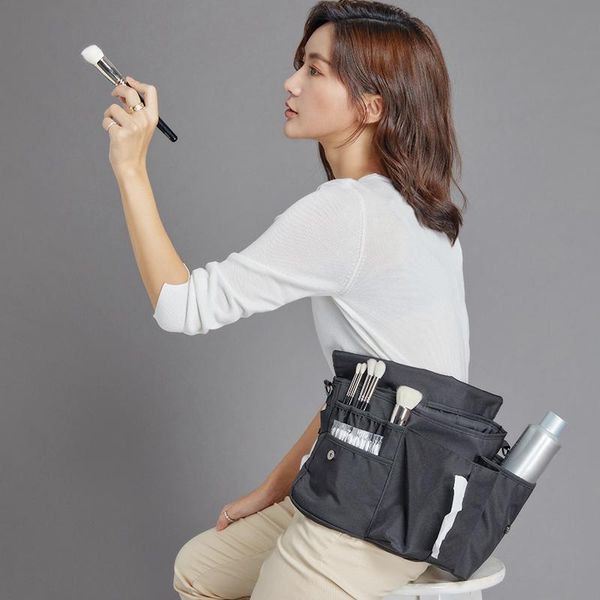 

storage bags rownyeon multifunctional canvas makeup and tool bag portable waist brush cosmetic