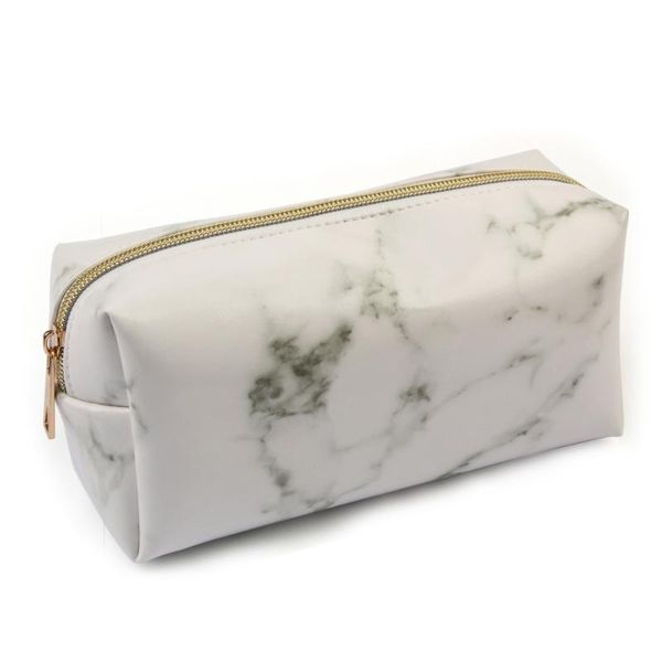 

pencil cases large cute case pen box zipper bags marble makeup storage supplies