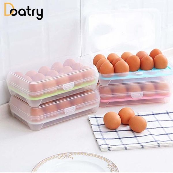 

storage bottles & jars 15 holes egg box food-grade plasti refrigerator foldable container orgainzer