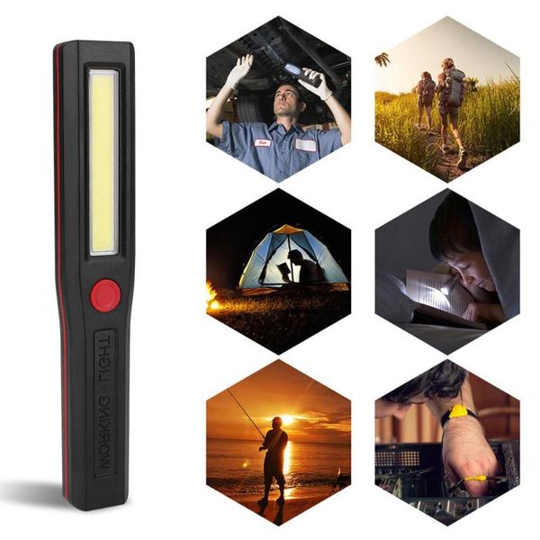 

magnetic cob led energysaving bright pen flexible detection light wholesale #4jy08