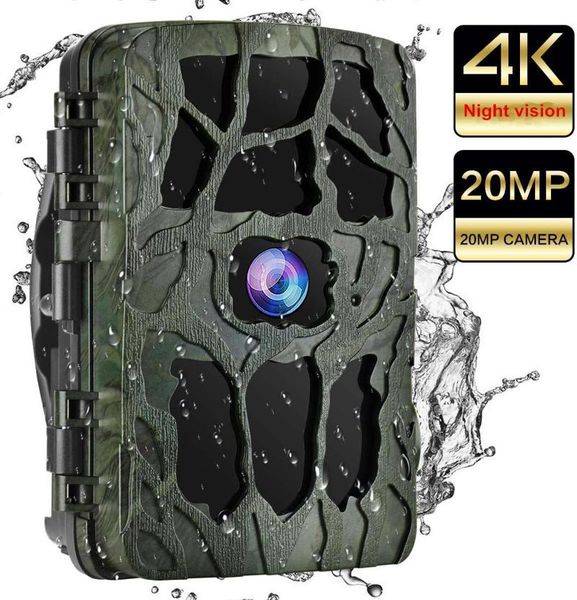 

hunting cameras 4k camera trap 20mp infrared hunt night vision support 256gb wildlife po-trap trail po foto chasse