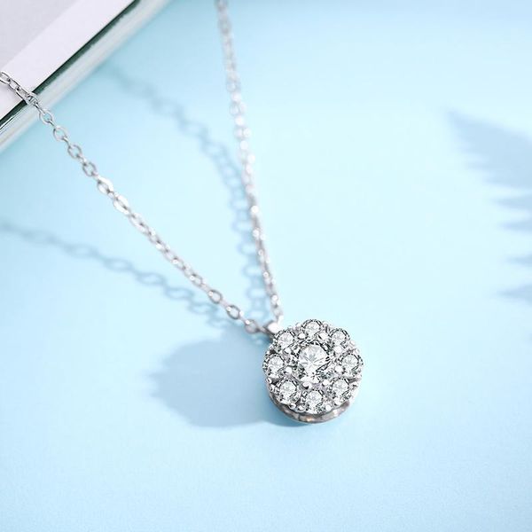 

chains -xl010 original cute spanish bear gemstone pendant necklace fit jewelry women sterling silver
