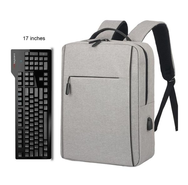 

large waterproof backpack men lap17 inch usb charging computer back pack bags unisex