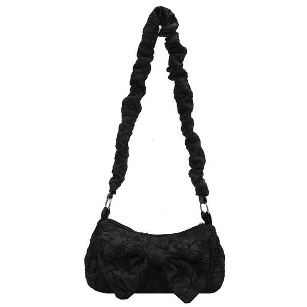 

evening bags pleated bow bag female 2021 fashion temperament armpit single shoulder chain crossbody