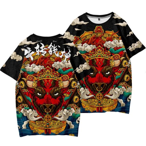 

men's t-shirts casual man chinese style t shirt streetwear summer leisure tee oversize xxs-6xl, White;black