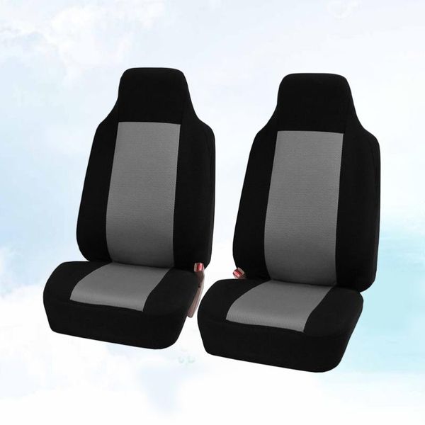 

car seat covers 2 seats cover universal auto durable wear resistant interior accessory protector mat (grey)