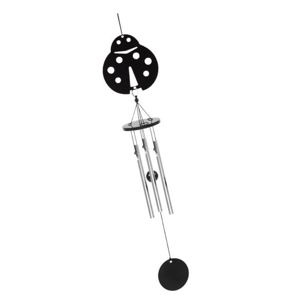 

decorative objects & figurines 1pc aluminium tube wind chime aeolian bells craft for home garden hanging decoration (beetle)