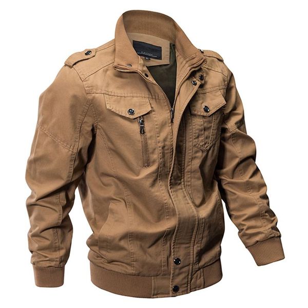 

men's jackets military jacket winter coat army cotton autumn fashion casual slim, Black;brown