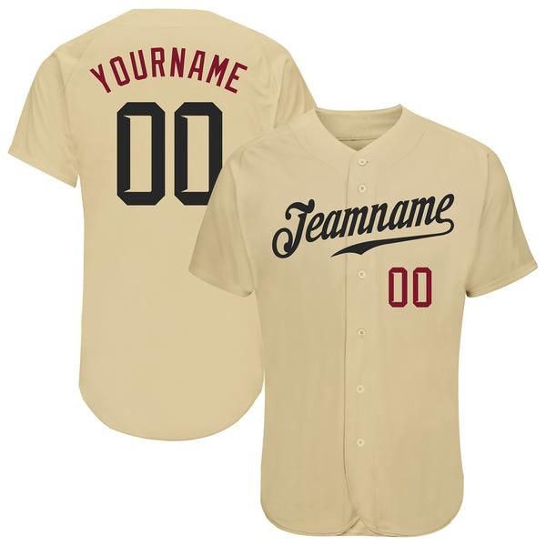

custom gold black-crimson authentic baseball jersey, Blue;black