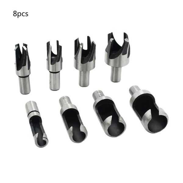 

professional drill bits carbon steel picking wood cutting edge woodworking round claw + barrel cork 8pc
