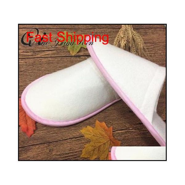 

5pair/set double disposable slippers l guest hospitality slippers thick non -slip qiaojingren home indoo jllrok dh_niceshop