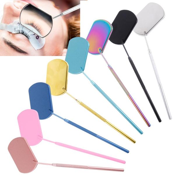 

false eyelashes eyelash mirror checking large makeup magnifying dental mouth beauty stainless steel lash extension tools