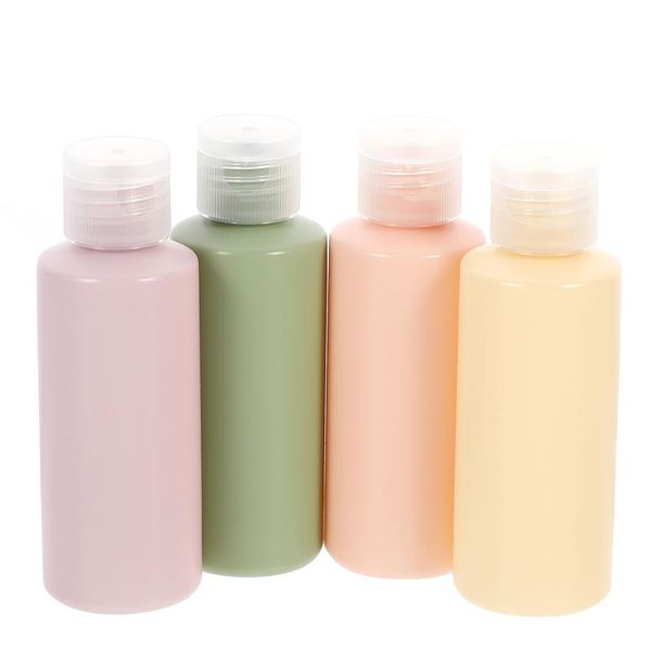 

storage bottles & jars 4pcs portable travel containers toiletries leak proof