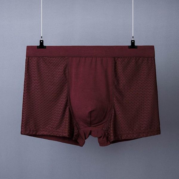 

underpants modal men underwear boxer plus size ice silk breathable shorts fashion trend men's, Black;white