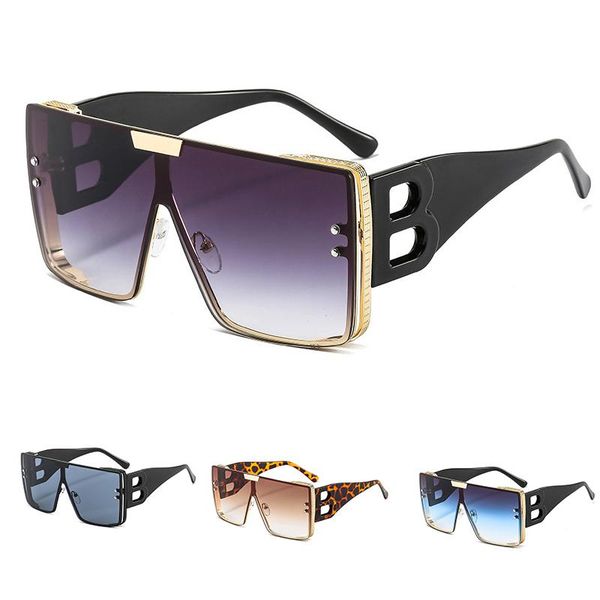 

sunglasses fashion retro oversized letter b hollow for women men vintage classic uv protection square sun glasses female de sol, White;black