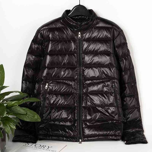 

new fashion black men's thin down jacket
