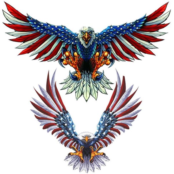 

skiing pants 2pcs reflective sticker window eagle decal decorative