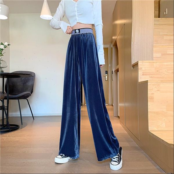 

streetwear wide leg womens pants high waist sweatpants oversize trousers korean fashion woman clothes, Black;white
