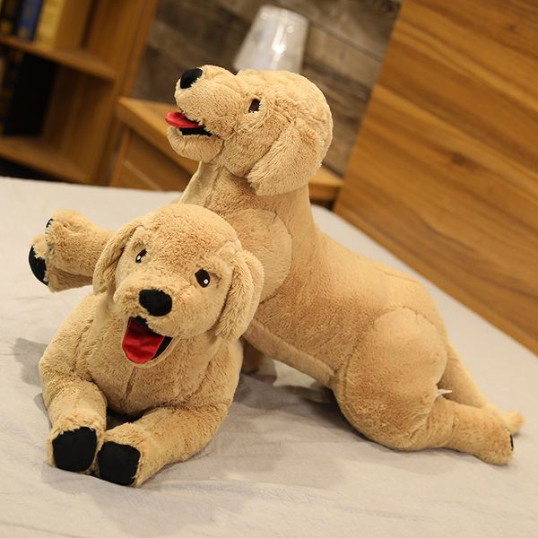 

Cute Labrador Dog Plush Toy Stuffed Animal Simulation Kawaii Plushie Dog Pillow Appease Toys for Girls Kids Birthday Gift, 75cm