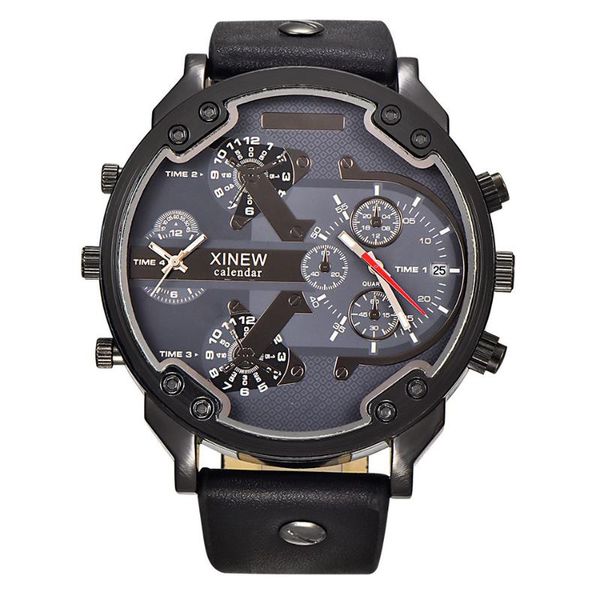 

wristwatches men's strap sports quartz watch for 2021, Slivery;brown