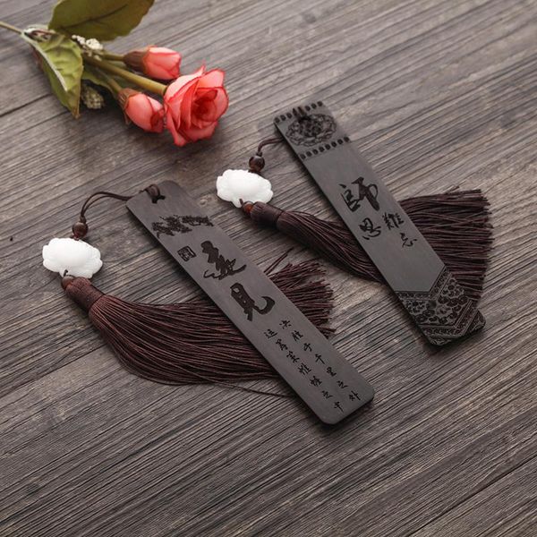 

bookmark 1pc wooden classical chinese style creative ebony wood custom factory direct art collection