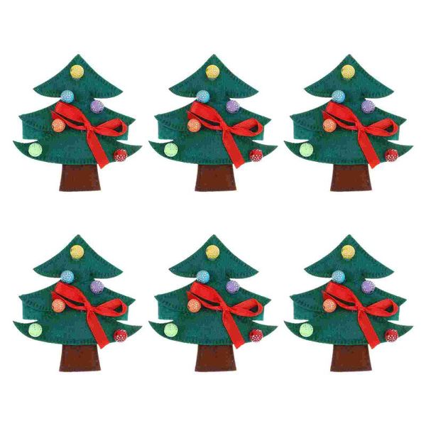 

napkin rings 6pcs lovely xmas tree ring creative christmas buckle ornament
