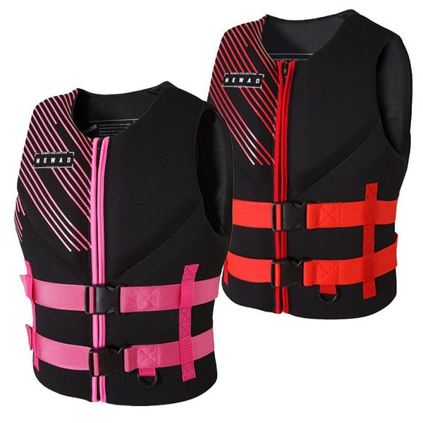 

life vest & buoy jacket neoprene pink red blue for women men