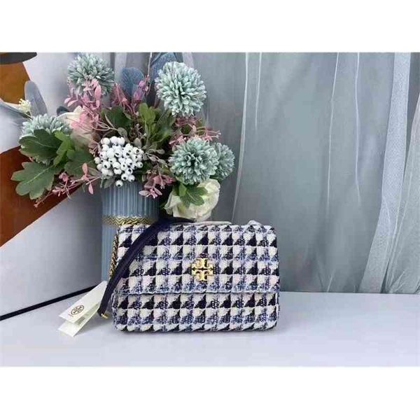 

2021 new tb small fragrance women's kira wool one shoulder messenger chain bag lingge