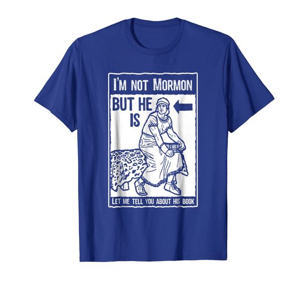 

Funny Mormon Shirt LDS Book of Mormon Missionary Tshirt, White;black