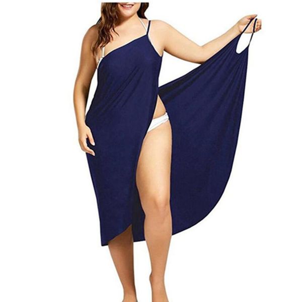 Oufisun Frauen Plus Größe Pareo Strand Cover Up Wrap Kleid Bikini Badeanzug Abdeckung Ups Robe De Plage Beachwear Femme Tunika kaftan